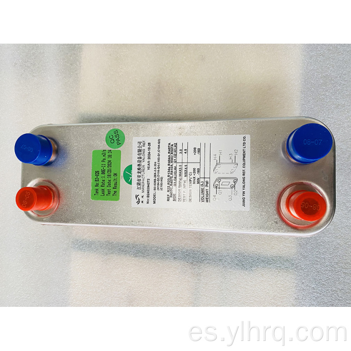 Intercambiador de calor de placa soldada 20 placas B26B